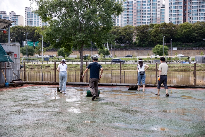 중랑천 체육공원 ‘집중호우 피해 복구’