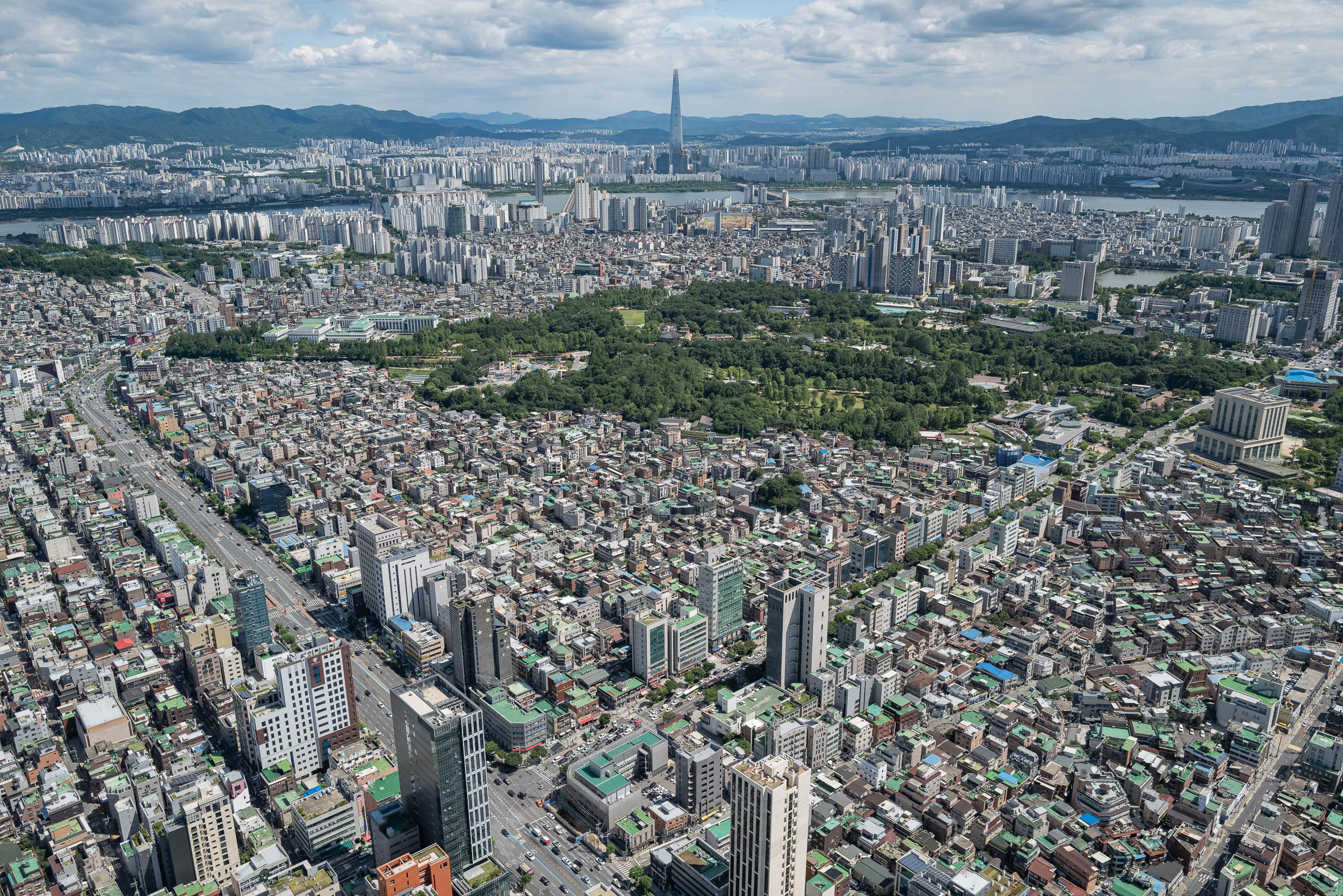 20210810-하늘에서 본 광진구-능동