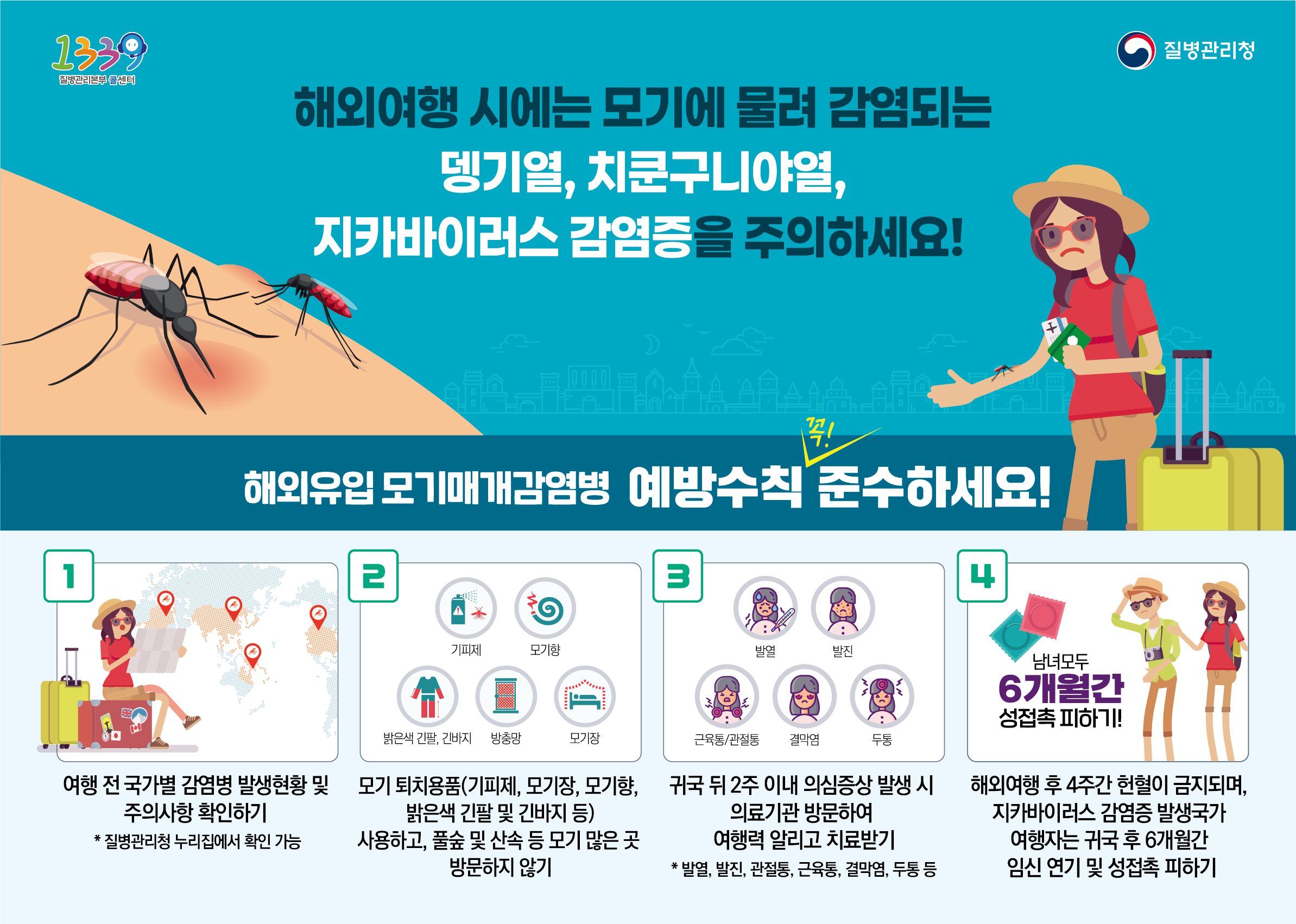 해외유입 모기매개감염병 예방수칙