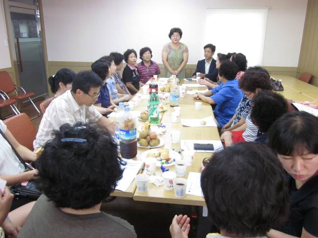 군자동 자원봉사캠프 정례회의(2012.8.9)