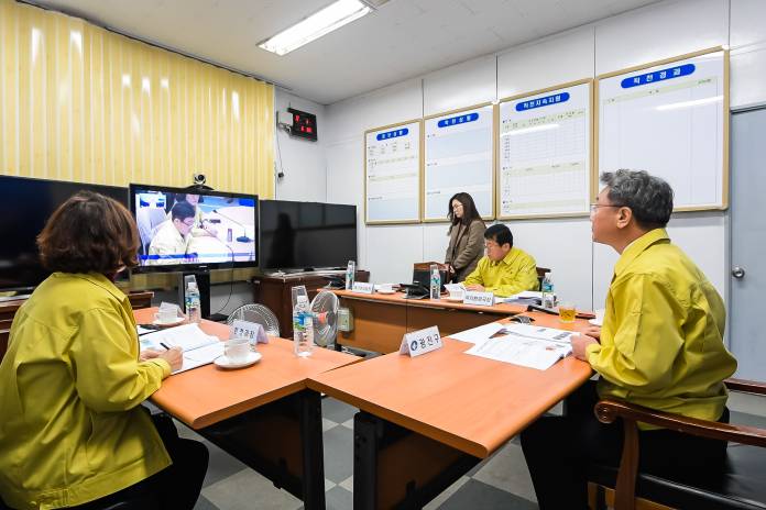 20191209-미세먼지 비상저감조치 관련 자치구 구청장 영상회의