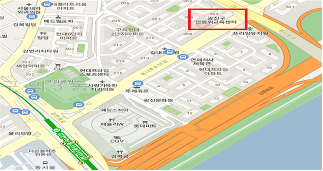 민방위센터 약도