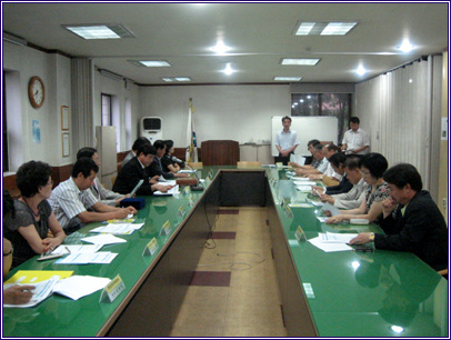 주민자치위원회월례회의(08.08.20)