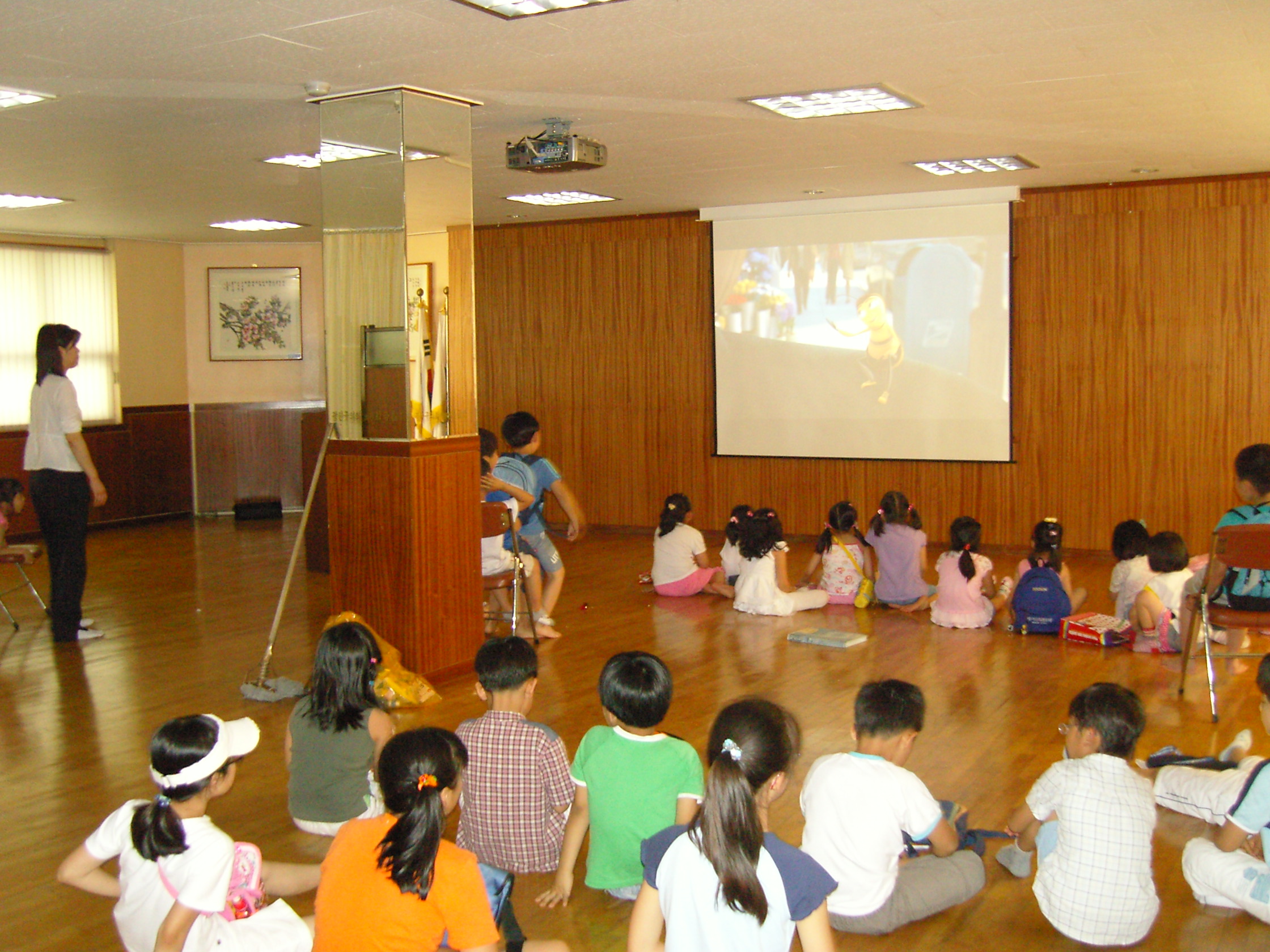 어린이영어 스크린 수업 전경(19, 2008. 6. 27) 